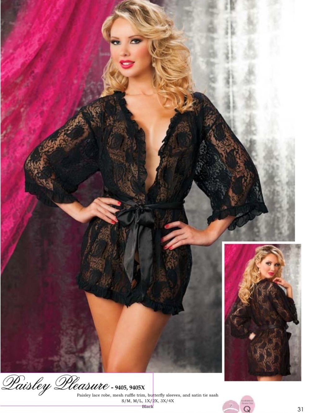 NWT Seven ‘til Midnight Positively Paisley Robe 9405 - Size 3X/4X